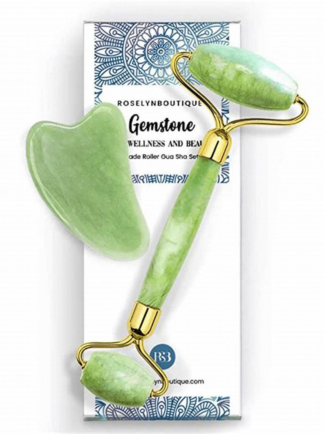 Roselyn Boutique Green Jade Face Tool Set